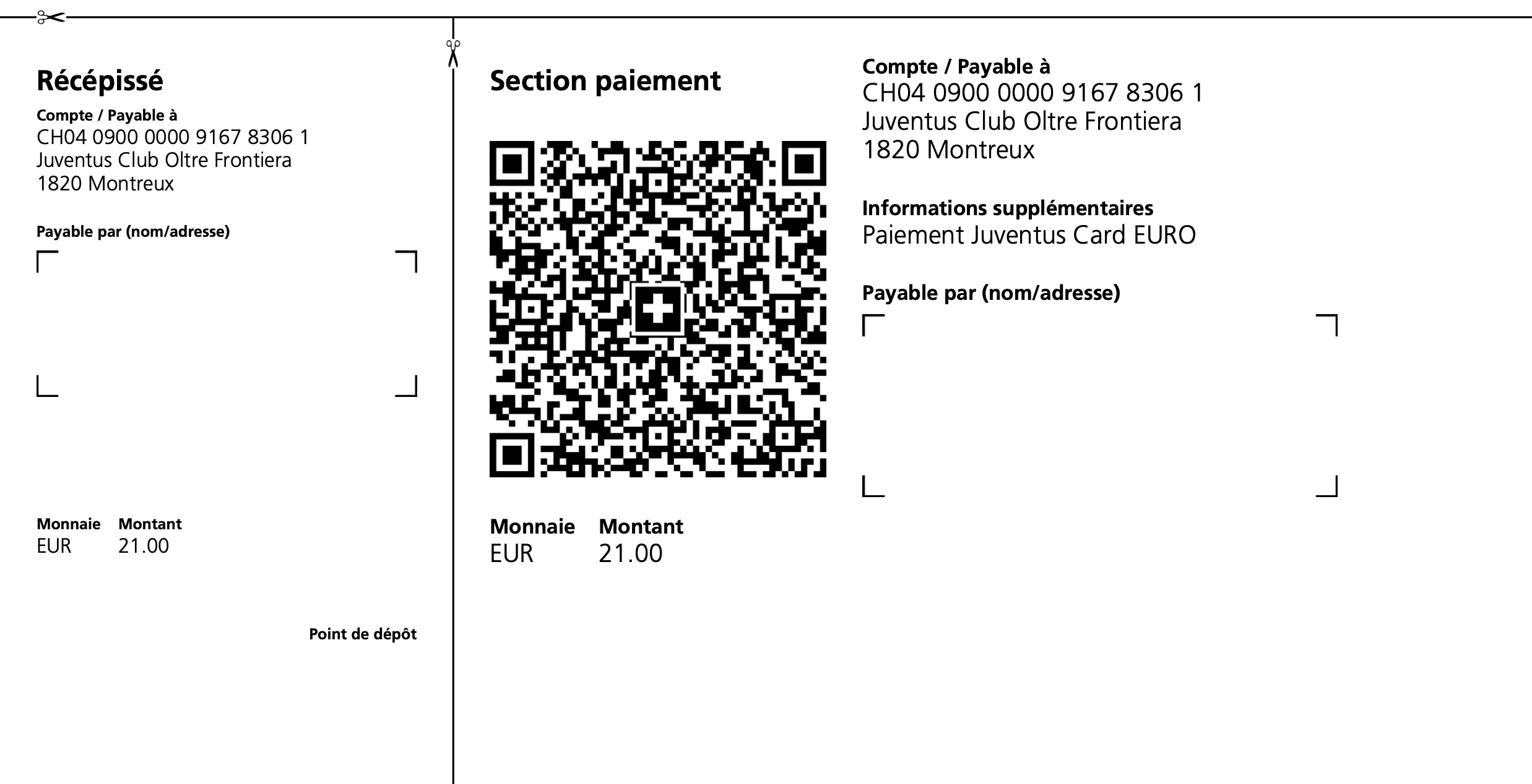 EURO Juventus Card QR code