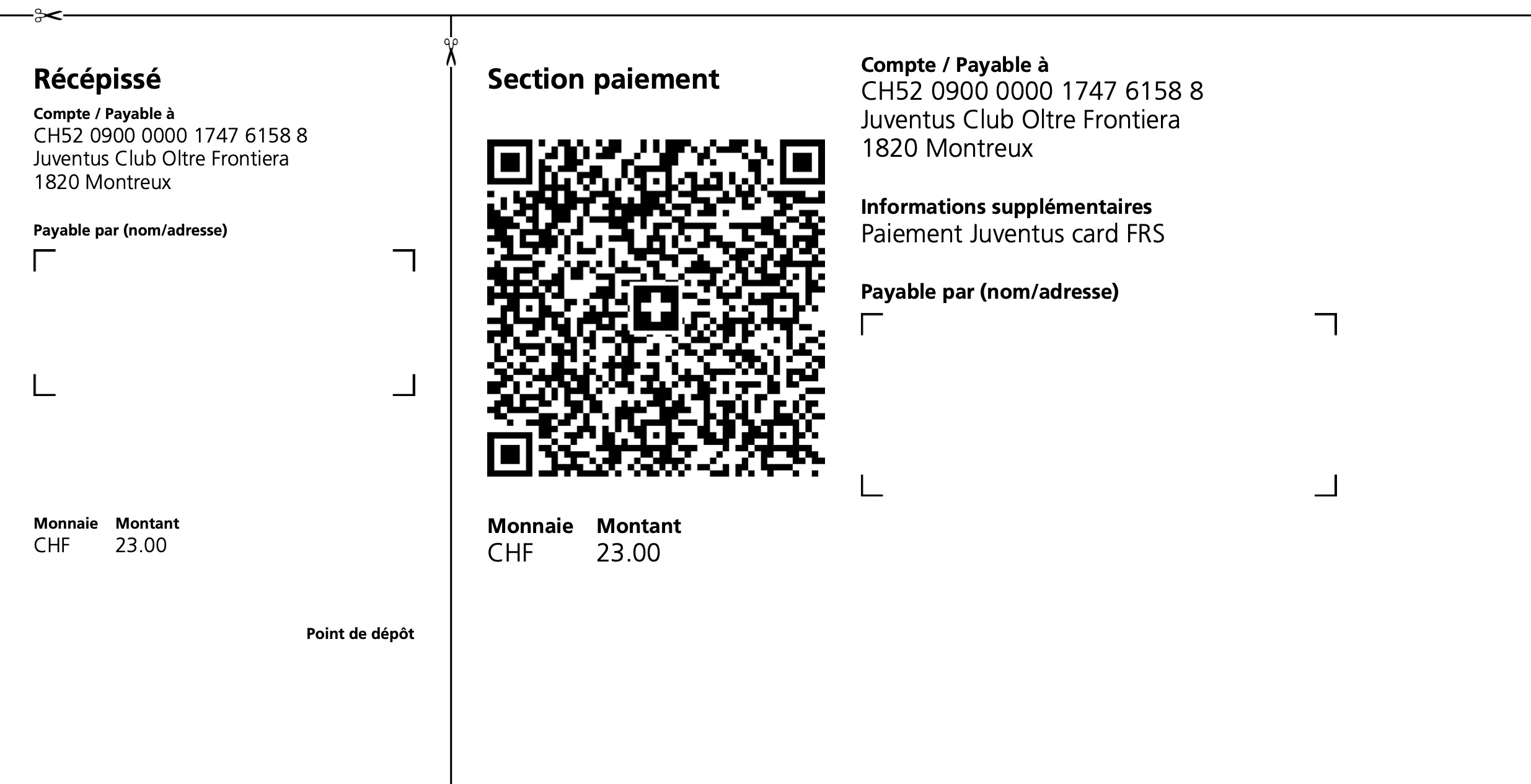 FRS Juventus card QR code
